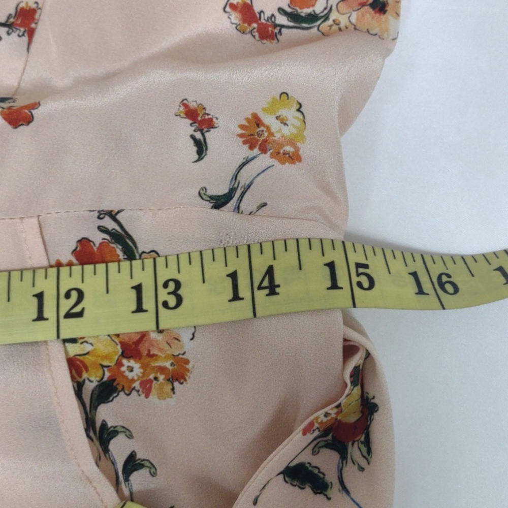 JNSQ Armelle Pale Peach Silk Off-Shoulder Dress Size 6 NWT - Picture 7 of 9